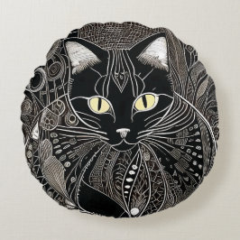 Cojín Redondo Zen Cat Companion