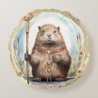 Cojín Redondo *~* Zen Fantasy Groundhog Drip SC5
