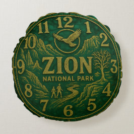 Cojín Redondo Zion National Park Canyon Hiking and Eagle Art