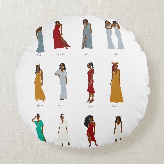 Cojín Redondo Zodiac Pillow (Anverso)