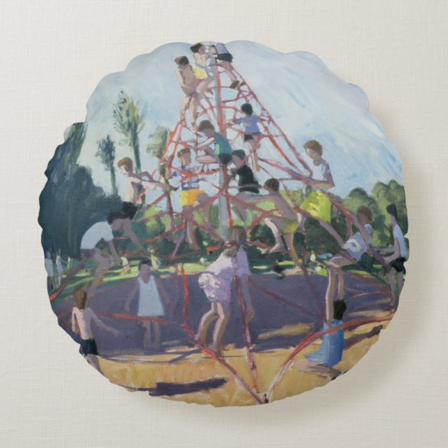 Cojín Redondo Zona de juegos Derby 1990 (Anverso)