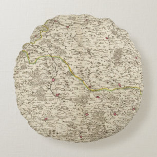 Cojín Redondo Zonas urbanas de Alemania 2