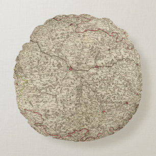 Cojín Redondo Zonas urbanas de Francia 2