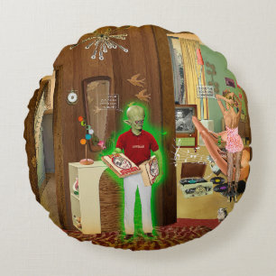 Cojín Redondo Zucchini Pizza