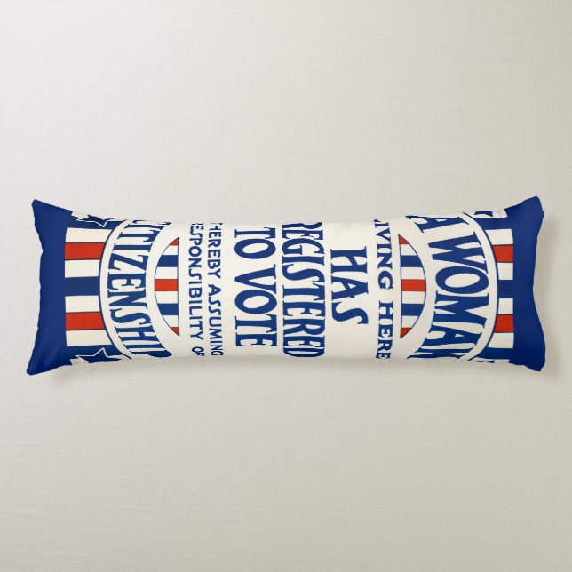 Cojín Reimpresión del apoyo a los derechos de voto de la (Anverso)