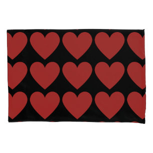 Cojín Reina de corazones rojos en la bonita funda de alm