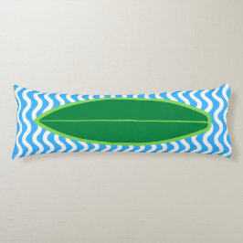 Cojín Relajación de las olas azul verde oscuro de fondo 