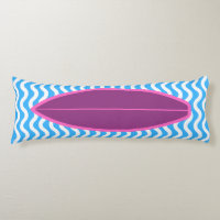 Relajante Crimson Blue Waves Surfing Body Pillow