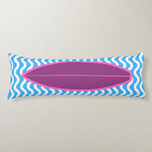 Cojín Relajante Crimson Blue Waves Surfing Body Pillow