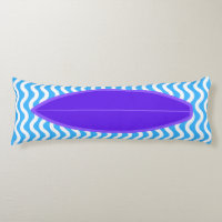 Relajante Waves Azul Violeta Pillow Cuerpo de Surf