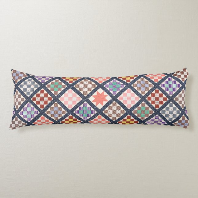 Cojín Reproducción de un tejido ventilado de 1886 (Anverso)