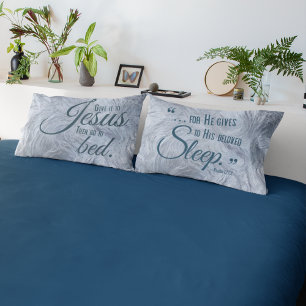 Cojín REST EN JESÚS Funda de citas cristianas