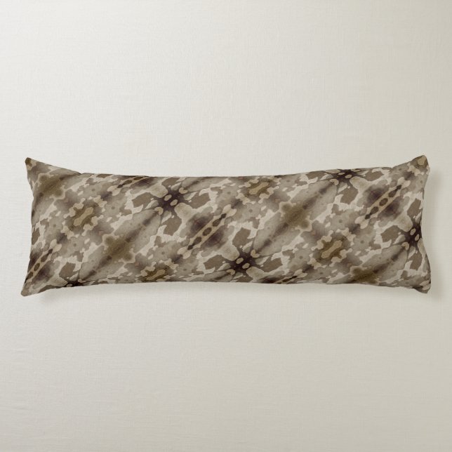Cojín Resumen de Camo Mocha Brown Beiam Carrocería Almoh (Anverso)