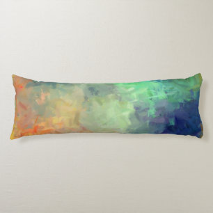 Cojín Resumen de pintura colorida #4