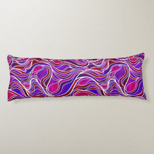 Cojín Resumen de vidrio manchado morado