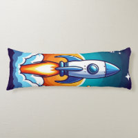 Retro, cohete espacial exterior