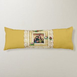 Cojín Retro de cosecha colorida con encaje y flores