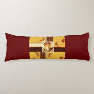 Cojín Retro de cosecha colorida con encaje y flores