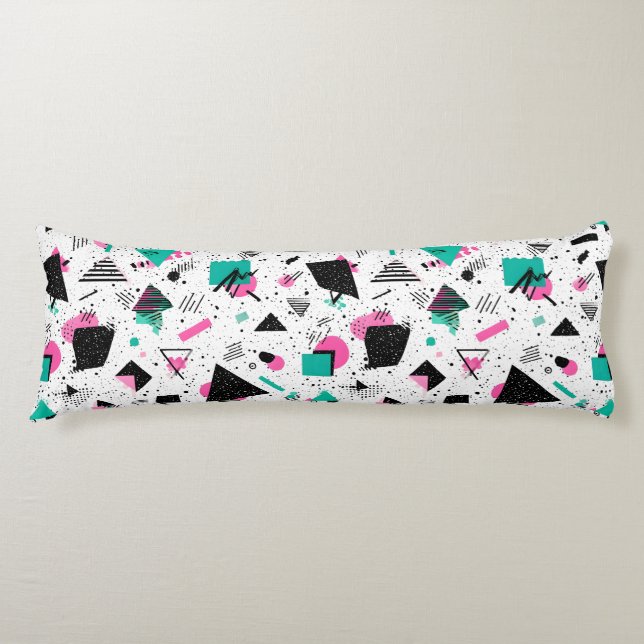 Cojín Retro Memphis Geometric Pattern (Anverso)