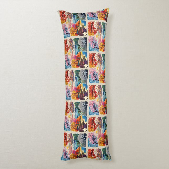 Cojín "Ritmos Estacionales" (Atrás (Vertical))