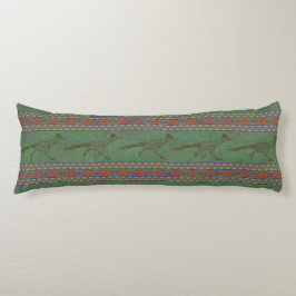 Cojín Roadrunner Sagebrush Pillow del cuerpo verde del s