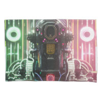Robot 1 funda de almohada estándar blanca