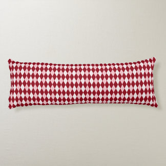 Cojín Rojo Argyle Carmesí Rosa Pequeña Forma de Diamante