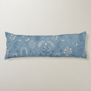 Cojín Ropa de cama azul polvoriento botánico celestial b