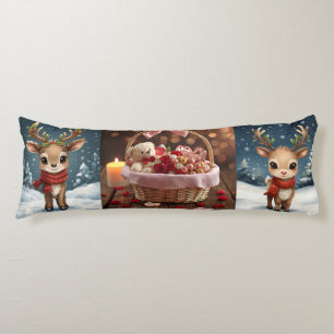 Cojín Ropa de cama de Navidad de renos lindos para niños