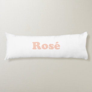 Cojín "Rosa" Rosa letras rosa claro blanco