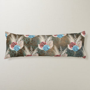 Cojín Rosas en un fondo de Fleur De Lis