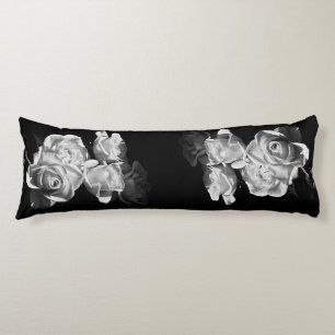Cojín Rosas negras y blancas