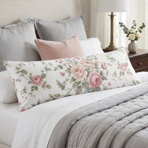 Cojín Rosas Pastel Elegantes Shabby Chic