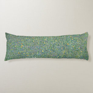 Cojín Rosebushes bajo los árboles - Gustav Klimt