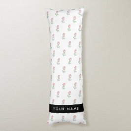 Cojín Roses Rojos, Patrón De Rosas, Tu Nombre