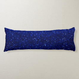 Cojín Royal Blue Faux Purpurina Body Pillow