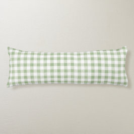 Cojín Sage natural ruso Gingham Plaid