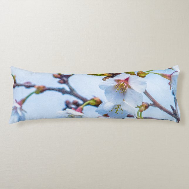 Cojín Sakura - Florecimiento de cerezo japonés (Anverso)