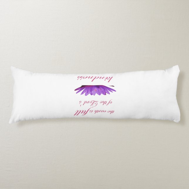 Cojín salmo 33 amabilidad del loto púrpura (Anverso)