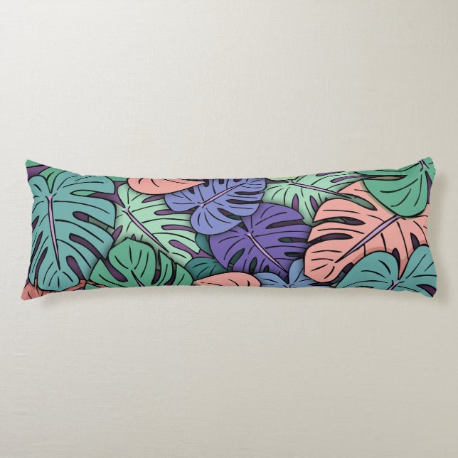 Cojín Saltos de Monstera #8 (Anverso)