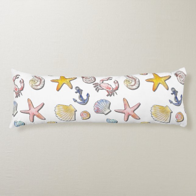 Cojín Sencillo diseño de playa lindo (Anverso)