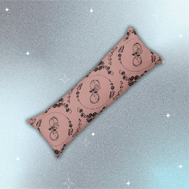 Cojín Sencillos corazones negros, florales, infinitos en