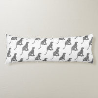 Silhouette de Gris y Gris claro Leopardo