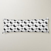 Símbolo blanco de Yinyang patrón chino