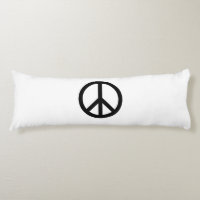 Símbolo de paz Anti Guerra blanco negro moderno