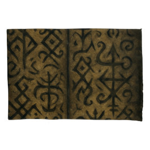 Cojín Símbolos místicos y funda de almohada oculta oscur
