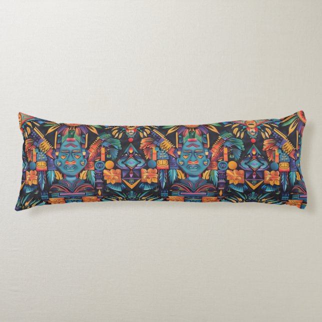 Cojín "Simetría Epochal" turquesa suave cuerpo cómodo Pi (Anverso)