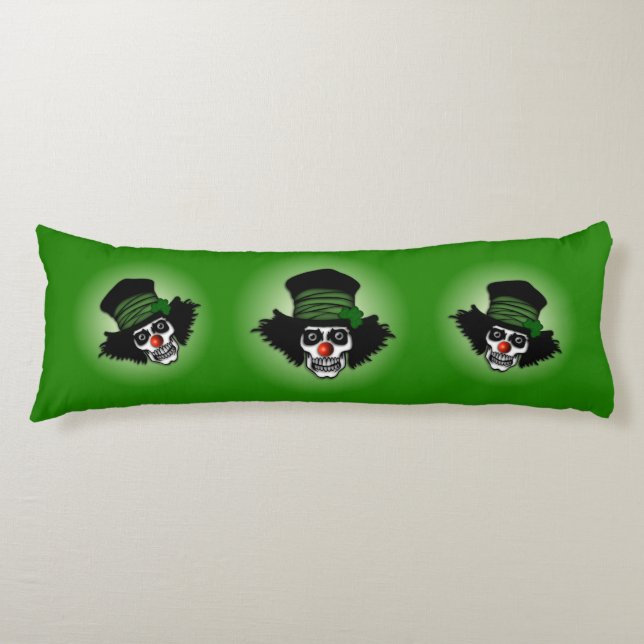 Cojín Skeleton Irlandés Clown Green (Anverso)