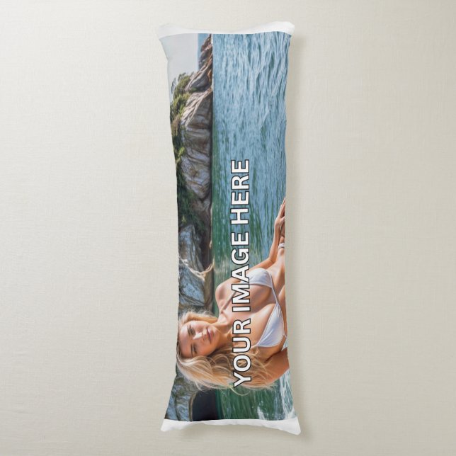 Cojín SNUGGLE! 💤 Add Image or Text Body Pillow (Frente vertical)