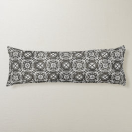 Cojín Sobreposición de encaje blanco y gris de carbón ve